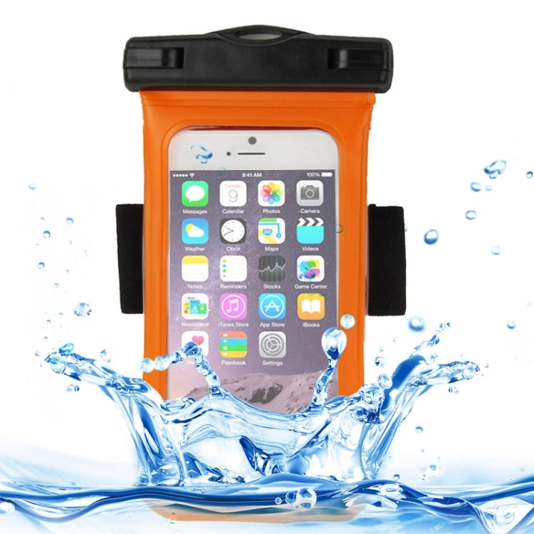 Universal IPX8 Certified to 10m Waterproof Carrying Case with Touch Responsive Front & Arm Band for iPhone 6 & 6S(Orange)