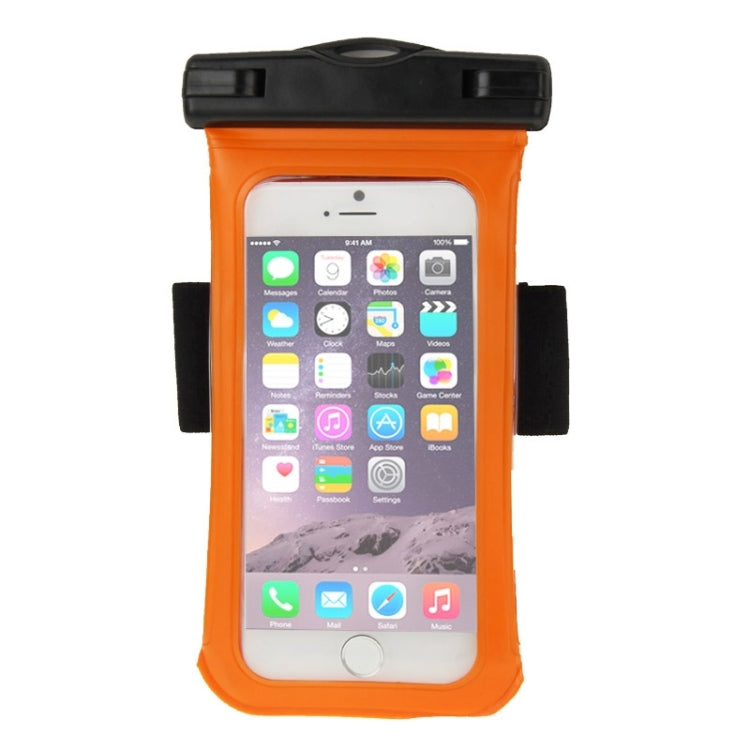 Universal IPX8 Certified to 10m Waterproof Carrying Case with Touch Responsive Front & Arm Band for iPhone 6 & 6S(Orange)