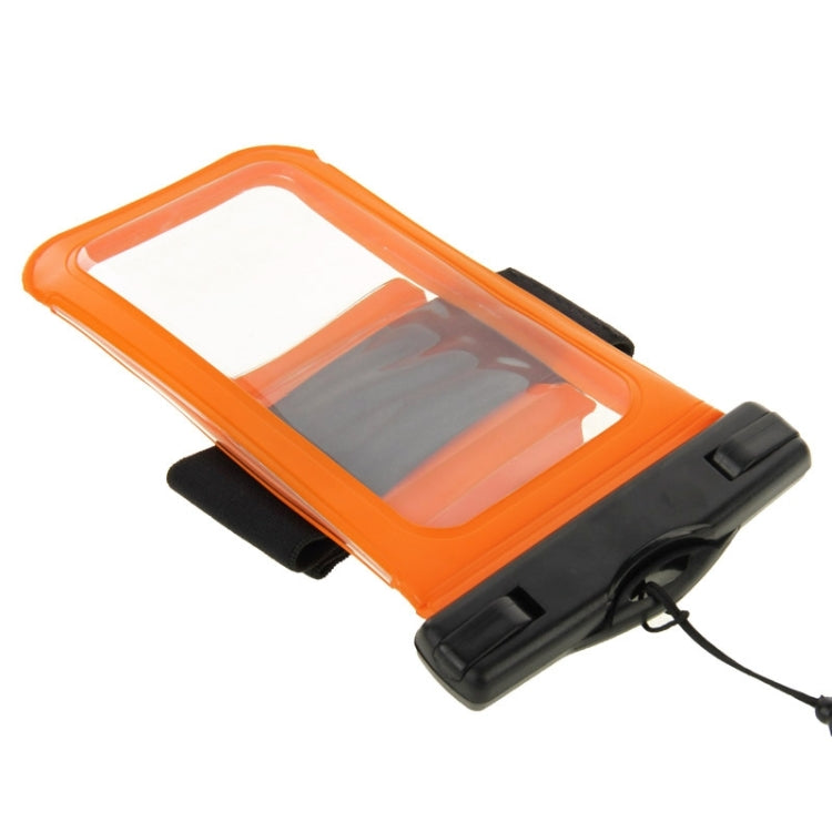 Universal IPX8 Certified to 10m Waterproof Carrying Case with Touch Responsive Front & Arm Band for iPhone 6 & 6S(Orange)