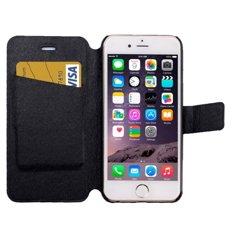 Silk Texture Horizontal Flip Leather Case with Card Slots & Holder for iPhone 6 & 6S