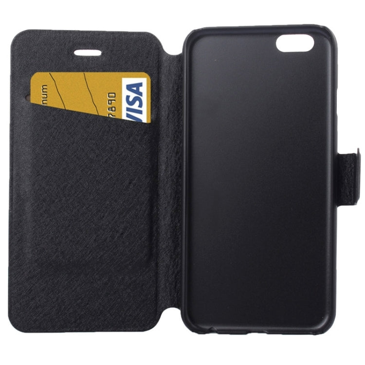 Silk Texture Horizontal Flip Leather Case with Card Slots & Holder for iPhone 6 & 6S