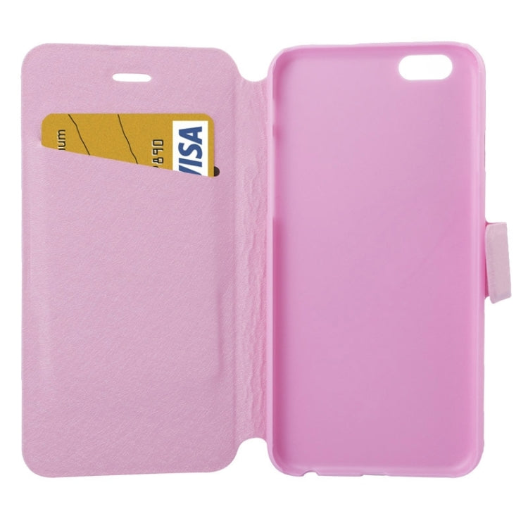 Silk Texture Horizontal Flip Leather Case with Card Slots & Holder for iPhone 6 & 6S