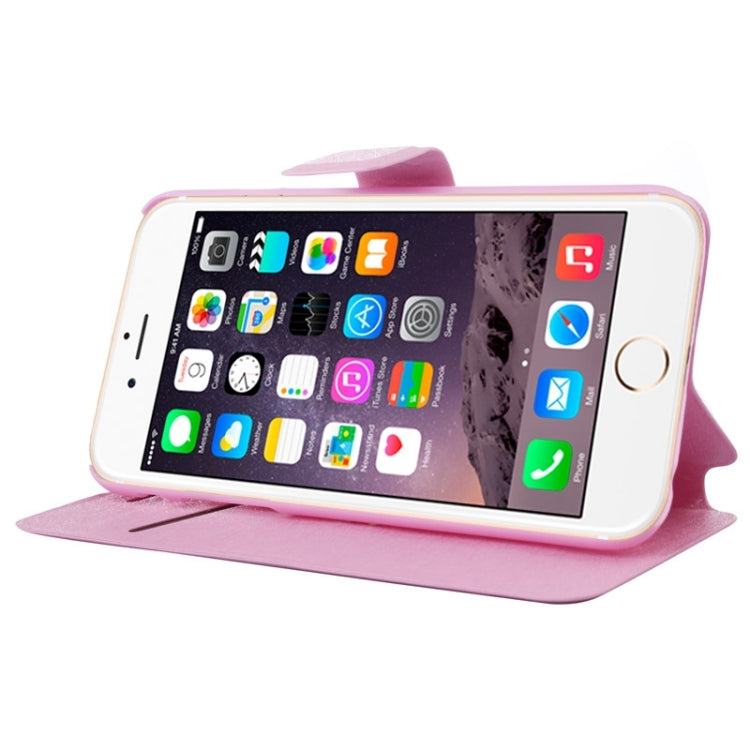 Silk Texture Horizontal Flip Leather Case with Card Slots & Holder for iPhone 6 & 6S