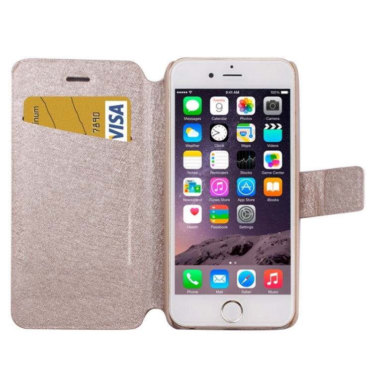 Silk Texture Horizontal Flip Leather Case with Card Slots & Holder for iPhone 6 & 6S
