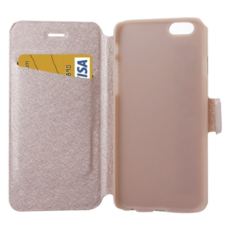 Silk Texture Horizontal Flip Leather Case with Card Slots & Holder for iPhone 6 & 6S