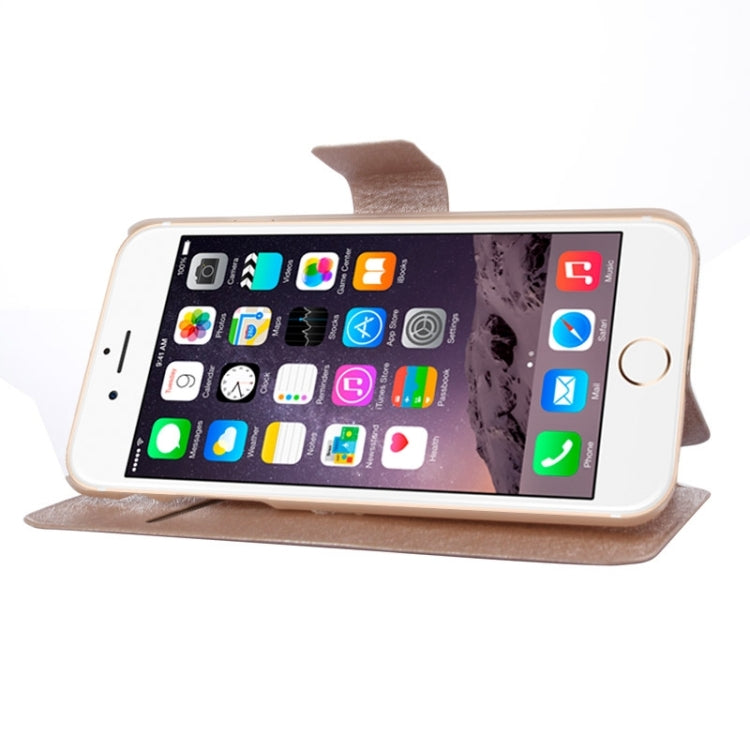 Silk Texture Horizontal Flip Leather Case with Card Slots & Holder for iPhone 6 & 6S