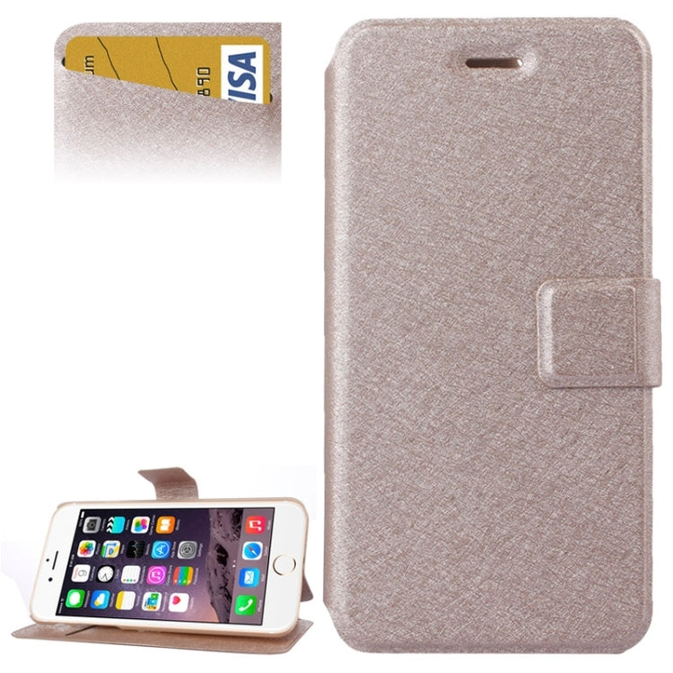 Silk Texture Horizontal Flip Leather Case with Card Slots & Holder for iPhone 6 & 6S