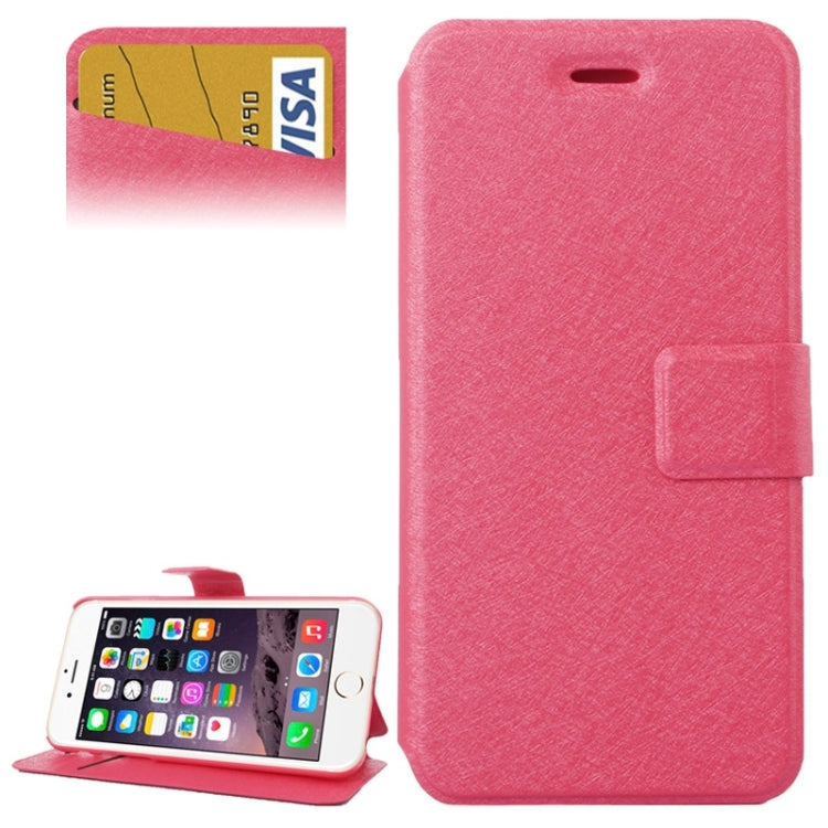 Silk Texture Horizontal Flip Leather Case with Card Slots & Holder for iPhone 6 & 6S