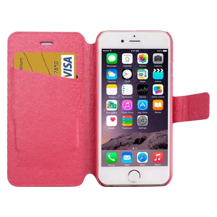 Silk Texture Horizontal Flip Leather Case with Card Slots & Holder for iPhone 6 & 6S
