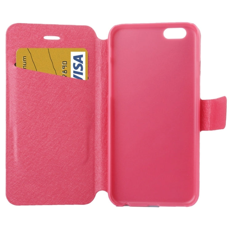 Silk Texture Horizontal Flip Leather Case with Card Slots & Holder for iPhone 6 & 6S