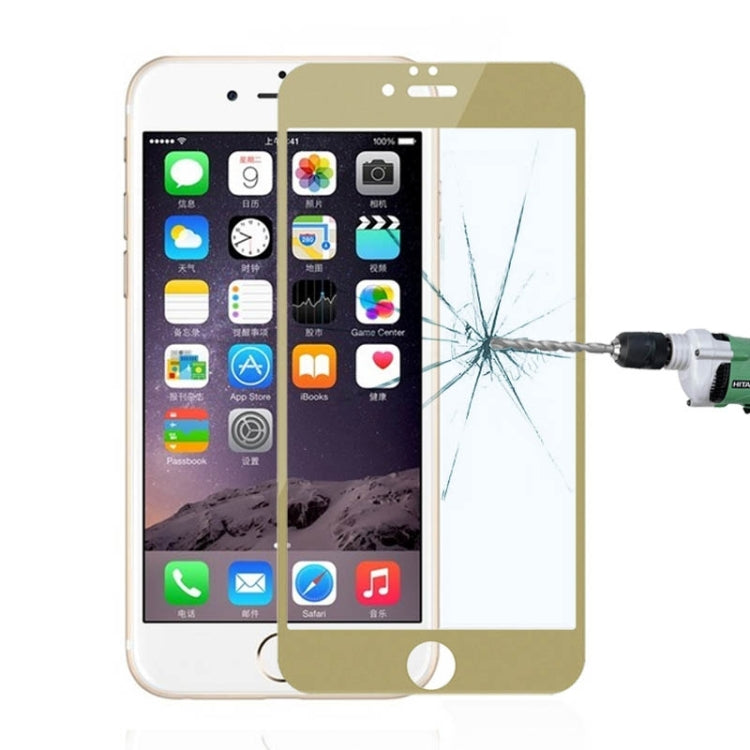 Ultrathin 0.3mm 2.5D Colorful Electroplating Anti Blue-ray Tempered Glass Film for iPhone 6