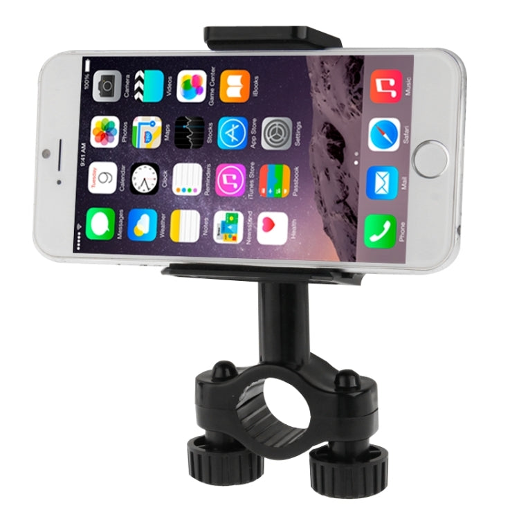360 Degree Rotation Bicycle Phone Holder with Sucker & Clip for iPhone 6, iPhone 5 & 5C & 5S, Galaxy S6 / S5 / A7 / A5, HTC, Nokia, Sony, Clip Size: 54mm-77mm, Random Color Delivery