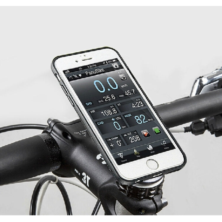 360 Degree Rotation Bicycle Phone Holder with Sucker & Clip for iPhone 6, iPhone 5 & 5C & 5S, Galaxy S6 / S5 / A7 / A5, HTC, Nokia, Sony, Clip Size: 54mm-77mm, Random Color Delivery