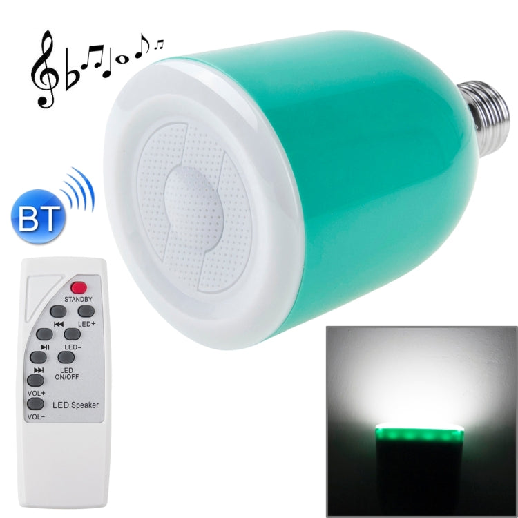 Smart Bluetooth Speaker Light, with E27 LED Lamp and Remote Control(Blue)