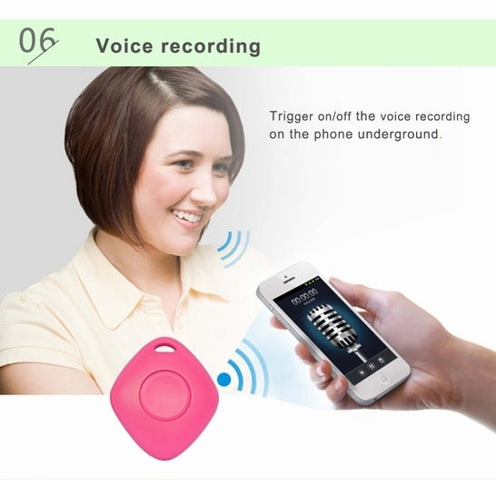 IT-02 Bluetooth 4.0 Camera Remote Shutter Anti-Lost Alarm Tracer for iOS Android System Smartphone(White)