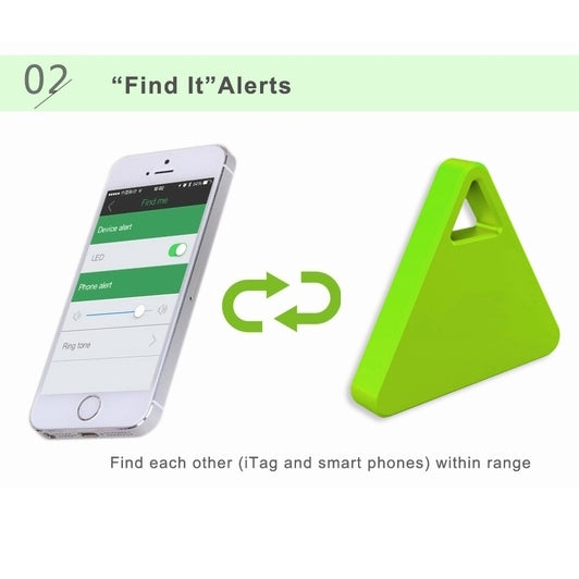 IT-07 Bluetooth 4.0 Camera Remote Shutter Anti-Lost Alarm Tracer for iOS Android System Smartphone(Green)