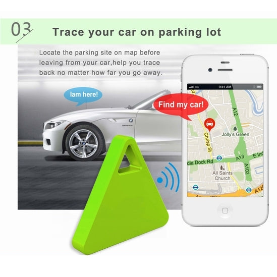 IT-07 Bluetooth 4.0 Camera Remote Shutter Anti-Lost Alarm Tracer for iOS Android System Smartphone(Green)