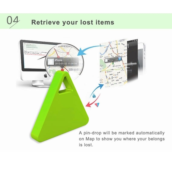 IT-07 Bluetooth 4.0 Camera Remote Shutter Anti-Lost Alarm Tracer for iOS Android System Smartphone(Green)