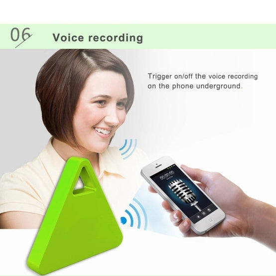 IT-07 Bluetooth 4.0 Camera Remote Shutter Anti-Lost Alarm Tracer for iOS Android System Smartphone(Green)