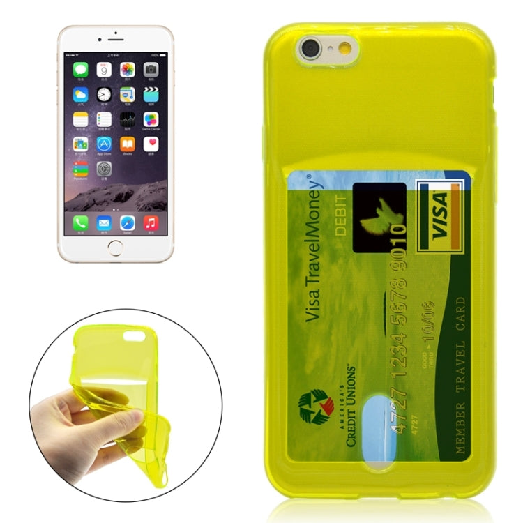Ultrathin TPU Protective Case with Card Slot for iPhone 6