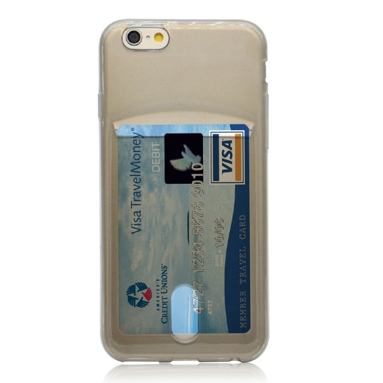 Ultrathin TPU Protective Case with Card Slot for iPhone 6