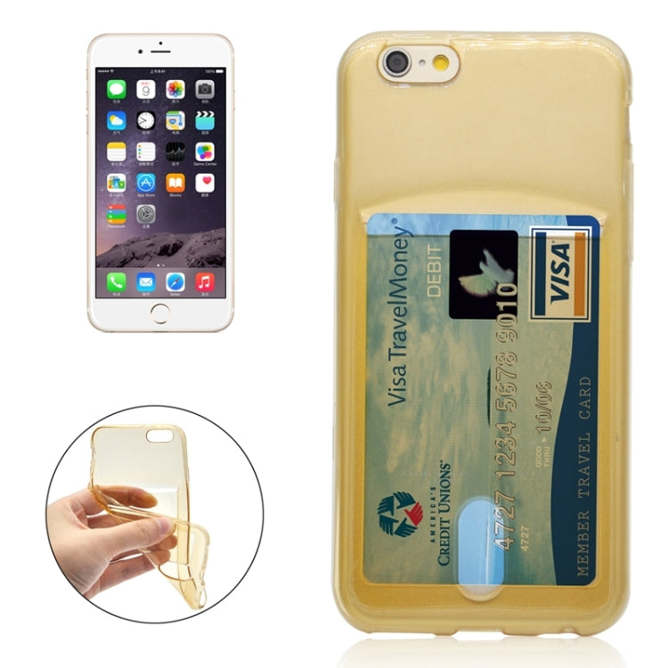 Ultrathin TPU Protective Case with Card Slot for iPhone 6