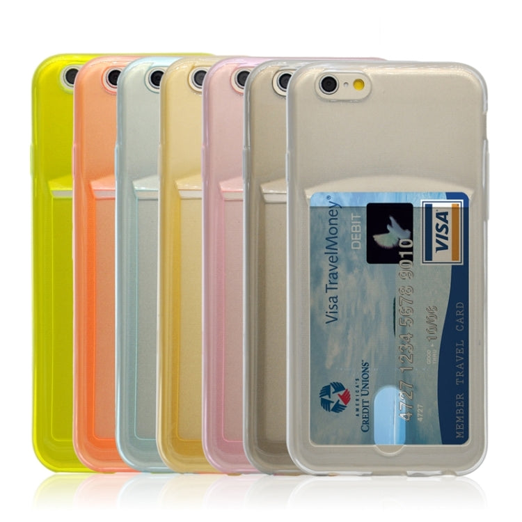 Ultrathin TPU Protective Case with Card Slot for iPhone 6