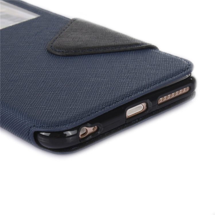 Roar Cross Texture Flip Leather Case with Holder & Card Slot & Caller ID Window for iPhone 6