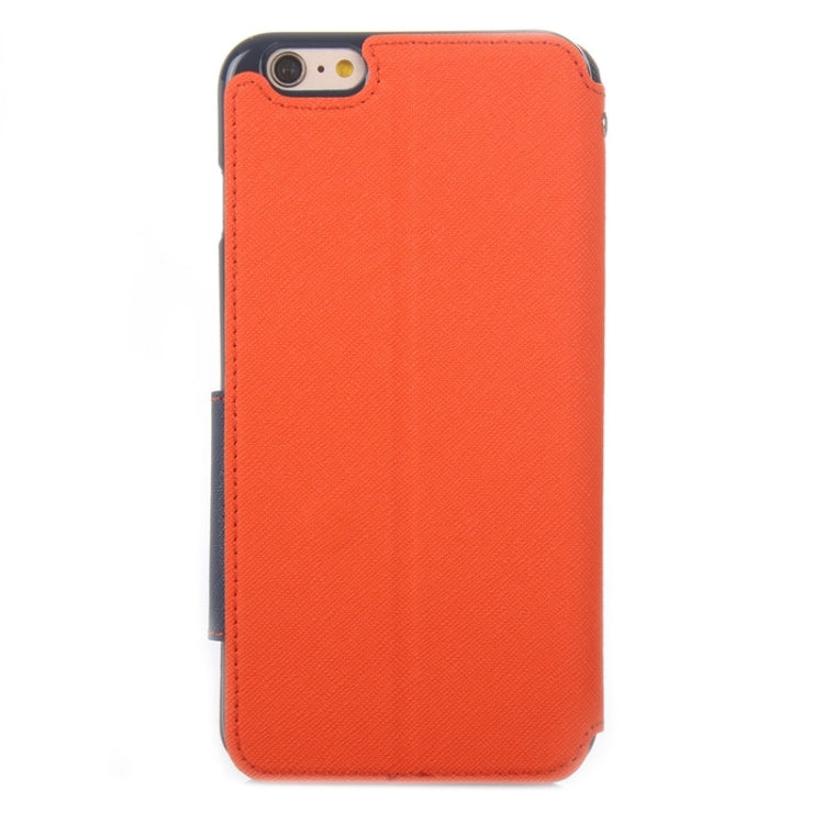 Roar Cross Texture Flip Leather Case with Holder & Card Slot & Caller ID Window for iPhone 6