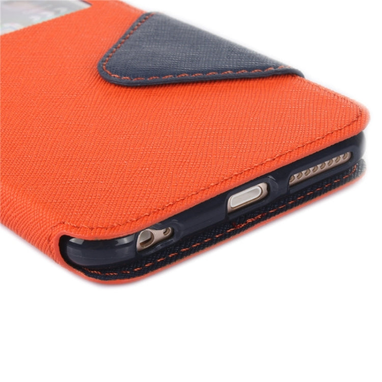 Roar Cross Texture Flip Leather Case with Holder & Card Slot & Caller ID Window for iPhone 6