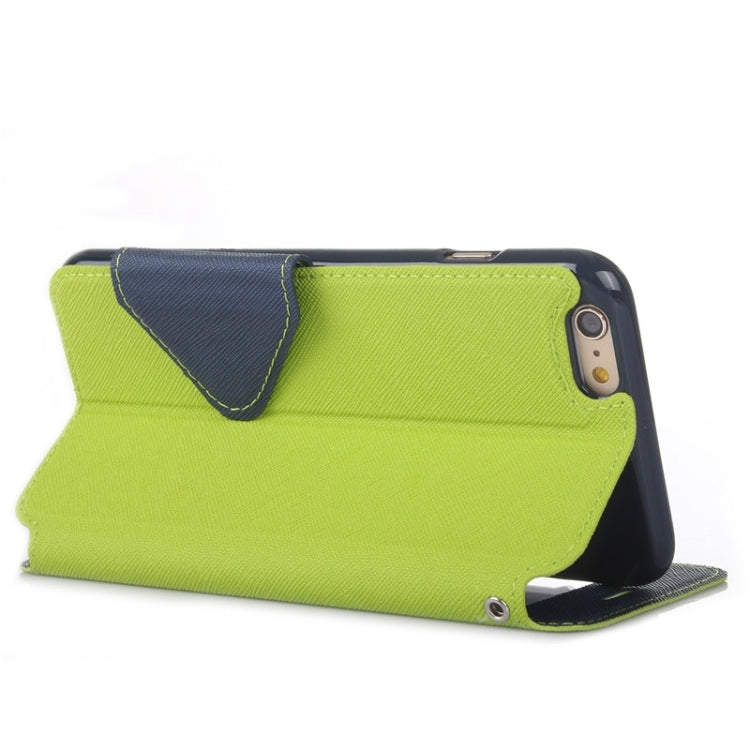 Roar Cross Texture Flip Leather Case with Holder & Card Slot & Caller ID Window for iPhone 6