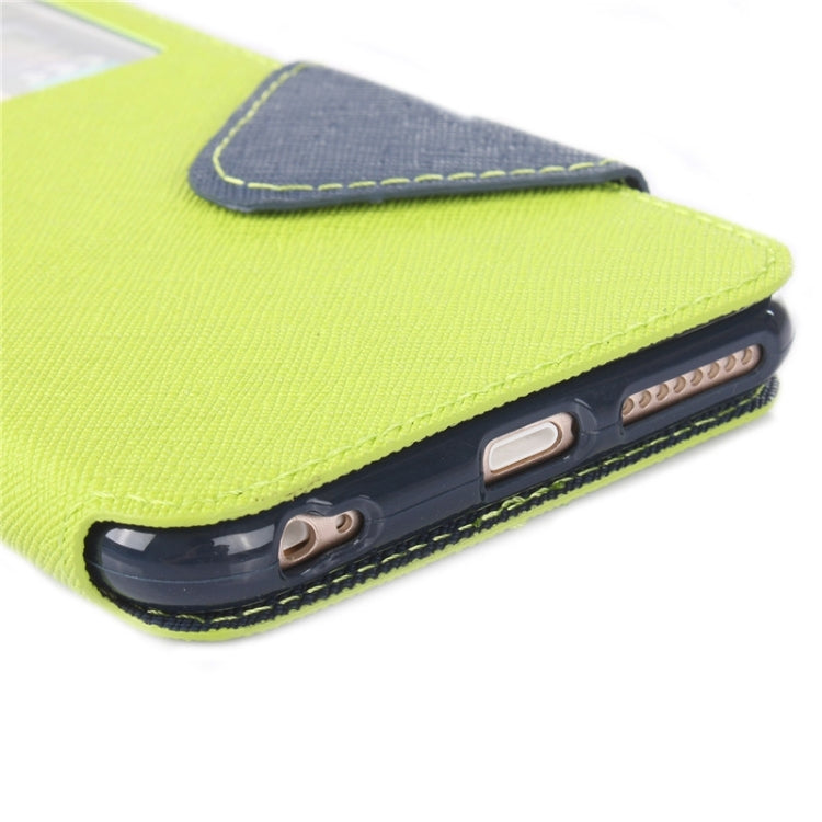 Roar Cross Texture Flip Leather Case with Holder & Card Slot & Caller ID Window for iPhone 6