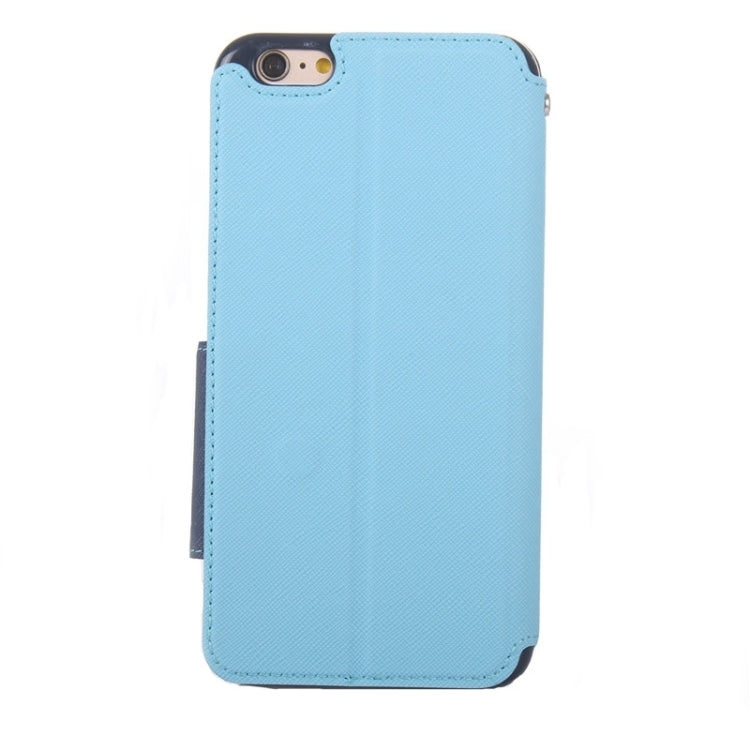 Roar Cross Texture Flip Leather Case with Holder & Card Slot & Caller ID Window for iPhone 6