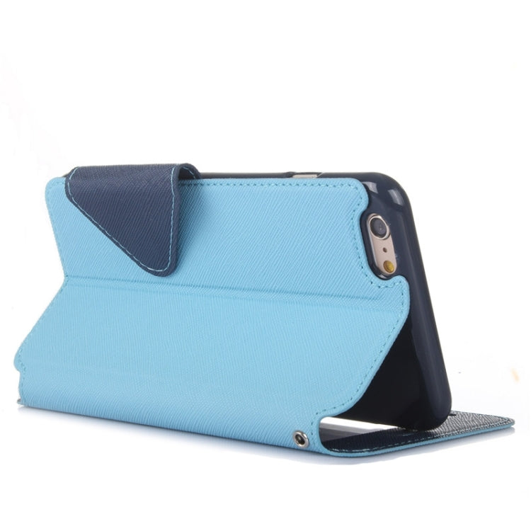 Roar Cross Texture Flip Leather Case with Holder & Card Slot & Caller ID Window for iPhone 6