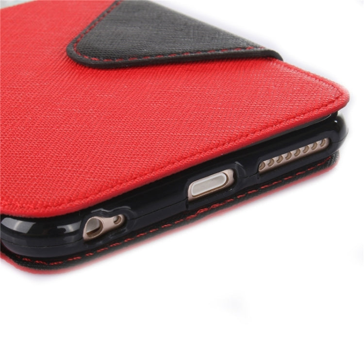Roar Cross Texture Flip Leather Case with Holder & Card Slot & Caller ID Window for iPhone 6