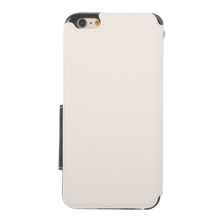 Roar Cross Texture Flip Leather Case with Holder & Card Slot & Caller ID Window for iPhone 6
