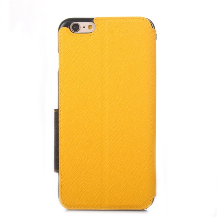 Roar Cross Texture Flip Leather Case with Holder & Card Slot & Caller ID Window for iPhone 6