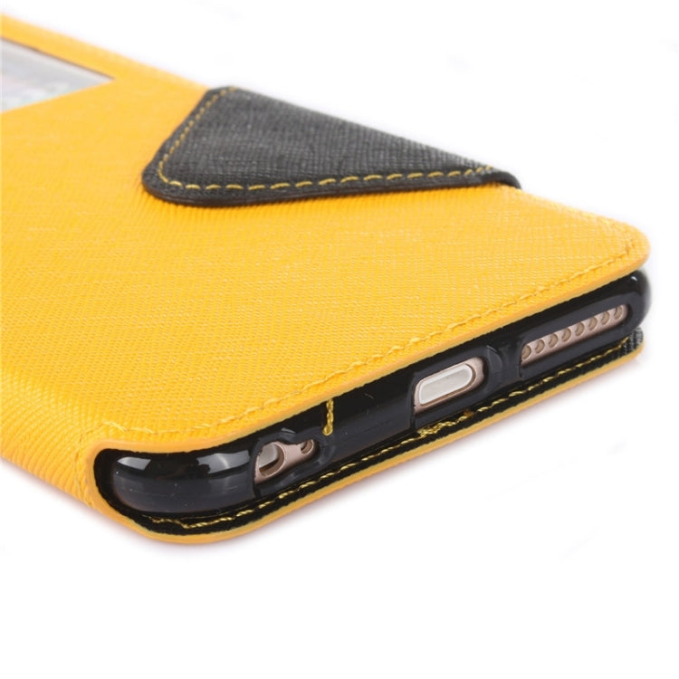 Roar Cross Texture Flip Leather Case with Holder & Card Slot & Caller ID Window for iPhone 6