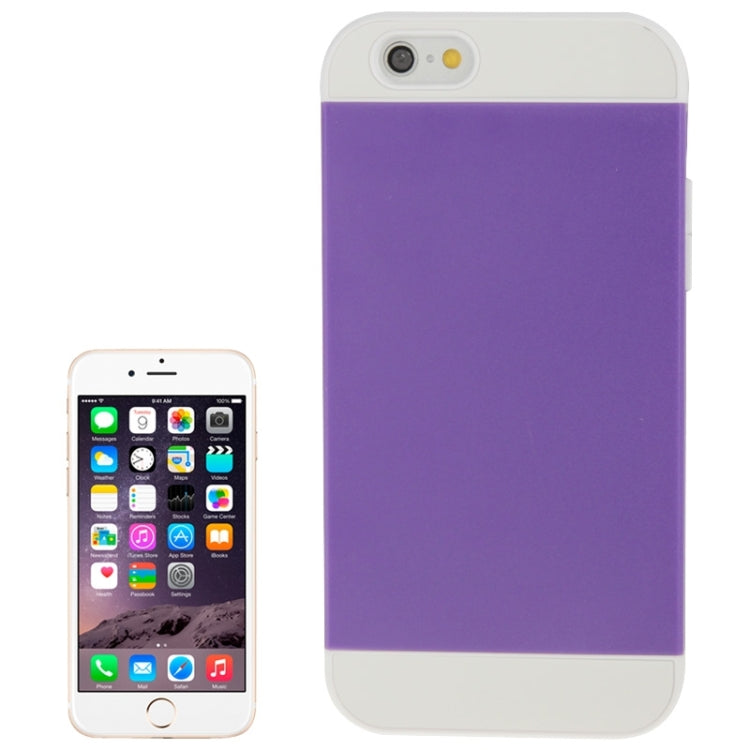 Color Matching Style Plastic Combination Case for iPhone 6 & 6S (Purple + White)