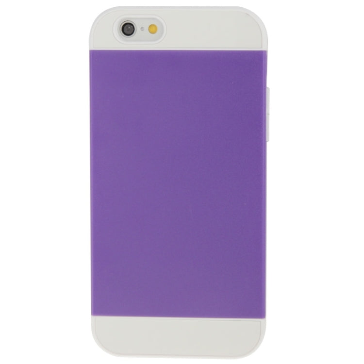 Color Matching Style Plastic Combination Case for iPhone 6 & 6S (Purple + White)