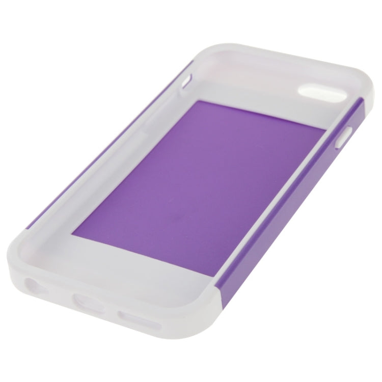 Color Matching Style Plastic Combination Case for iPhone 6 & 6S (Purple + White)