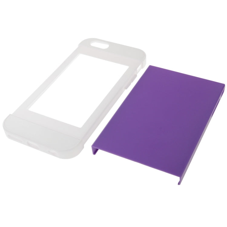 Color Matching Style Plastic Combination Case for iPhone 6 & 6S (Purple + White)