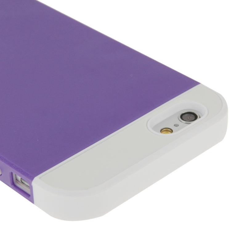 Color Matching Style Plastic Combination Case for iPhone 6 & 6S (Purple + White)
