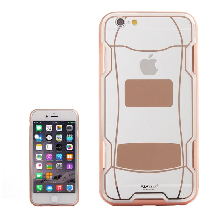 Sports Car Pattern Plating & Acrylic Combination Case for iPhone 6 & 6S