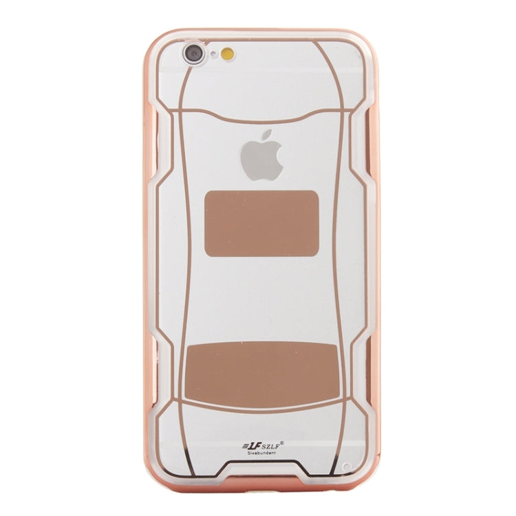 Sports Car Pattern Plating & Acrylic Combination Case for iPhone 6 & 6S