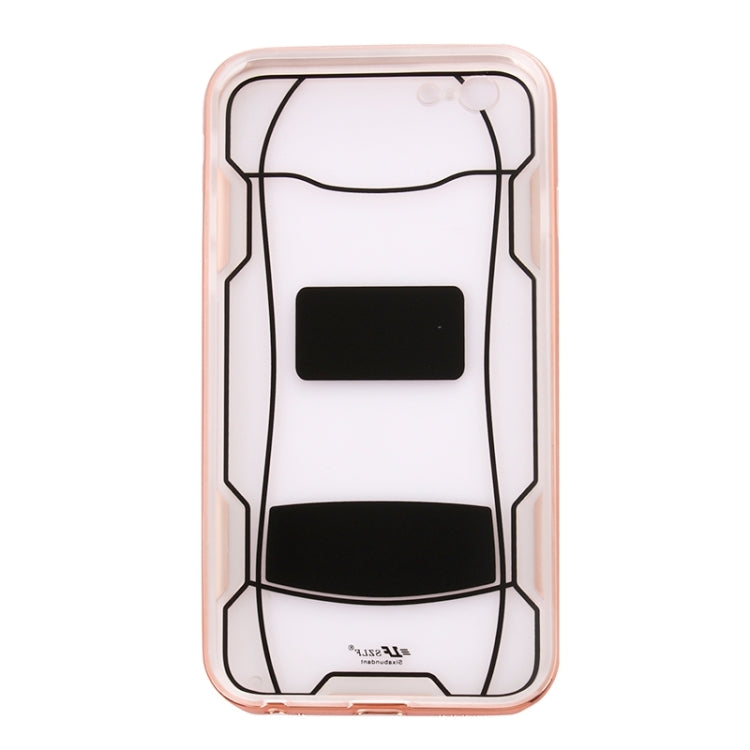 Sports Car Pattern Plating & Acrylic Combination Case for iPhone 6 & 6S