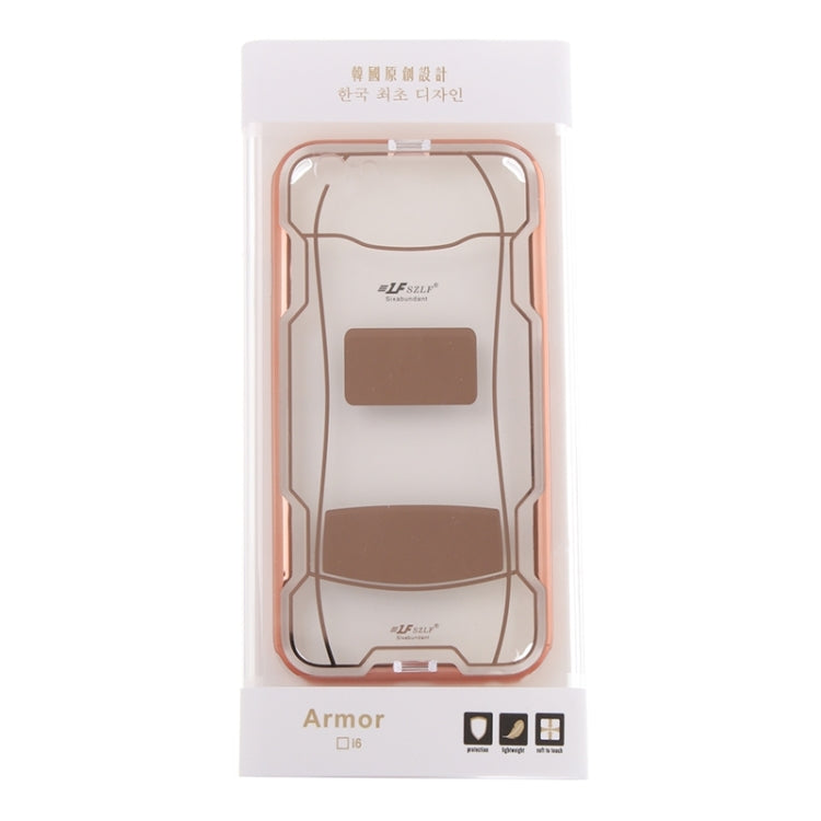 Sports Car Pattern Plating & Acrylic Combination Case for iPhone 6 & 6S