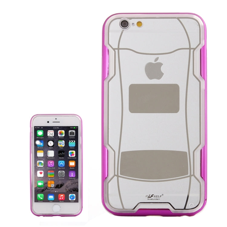 Sports Car Pattern Plating & Acrylic Combination Case for iPhone 6 & 6S