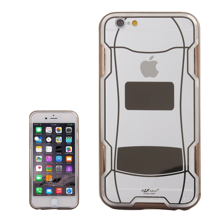 Sports Car Pattern Plating & Acrylic Combination Case for iPhone 6 & 6S