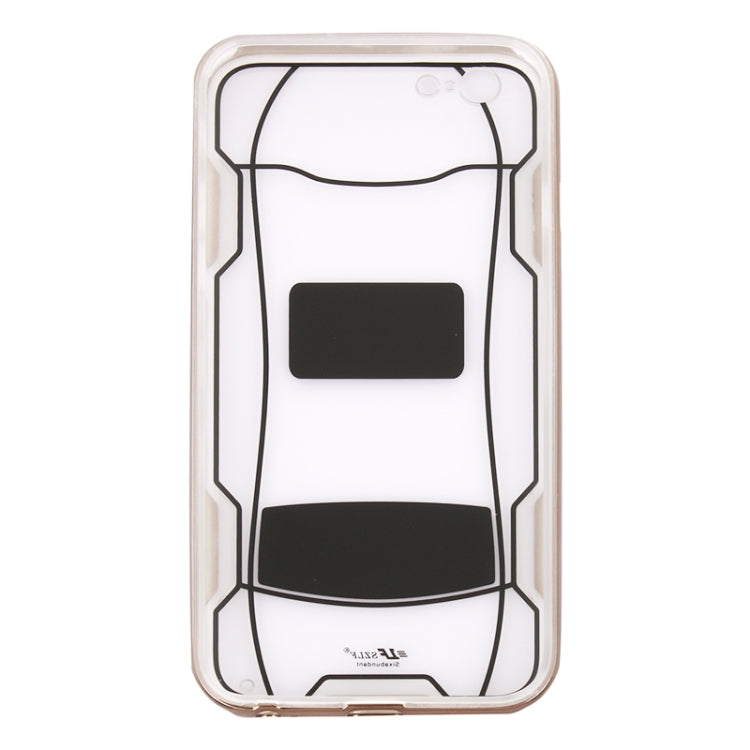 Sports Car Pattern Plating & Acrylic Combination Case for iPhone 6 & 6S